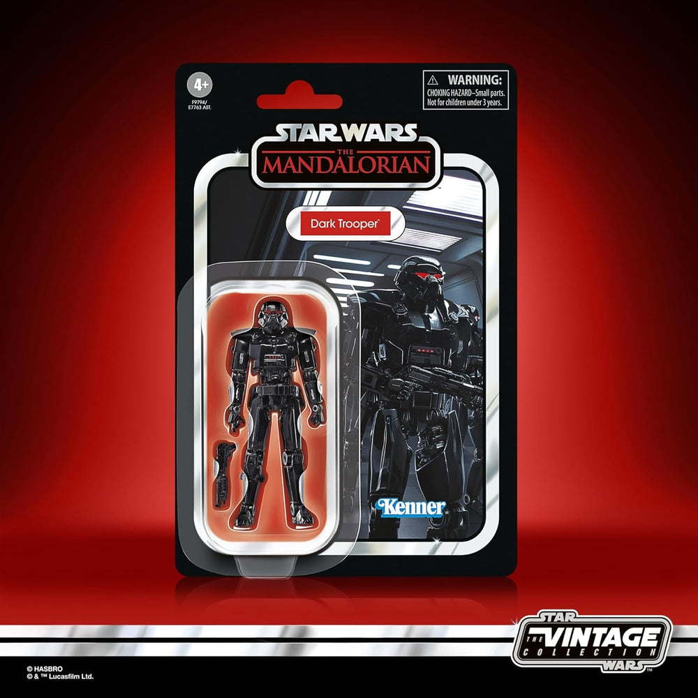 Star Wars Colecția Vintage Dark Trooper, figură de acțiune pentru a colecta Mandalorian (Scară 9.5 Cm) Action figures Naty Shop
