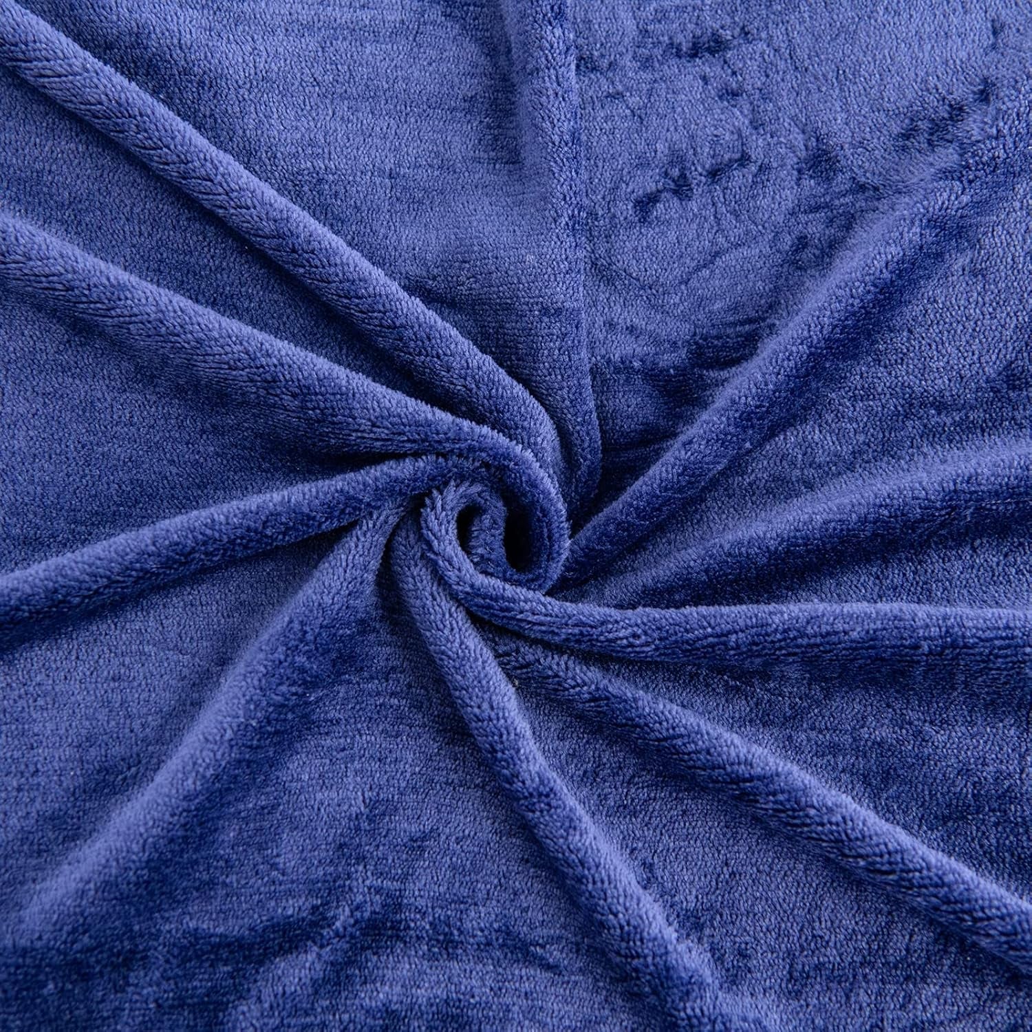 Kono Sherpa manta de lana, 150 X 200 Cm, Suave, Acogedora, Esponjosa, Reversible, Microfibra, mantas fijas para cama, sofá, sofá (Azul marino, doble/doble) Camas y mantas Besuche den KONO-Store
