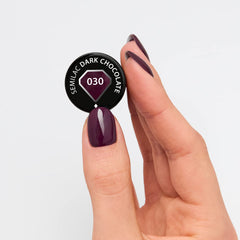 Semilac Esmalte de Uñas UV 030 Chocolate Oscuro 7ml Colección Allure