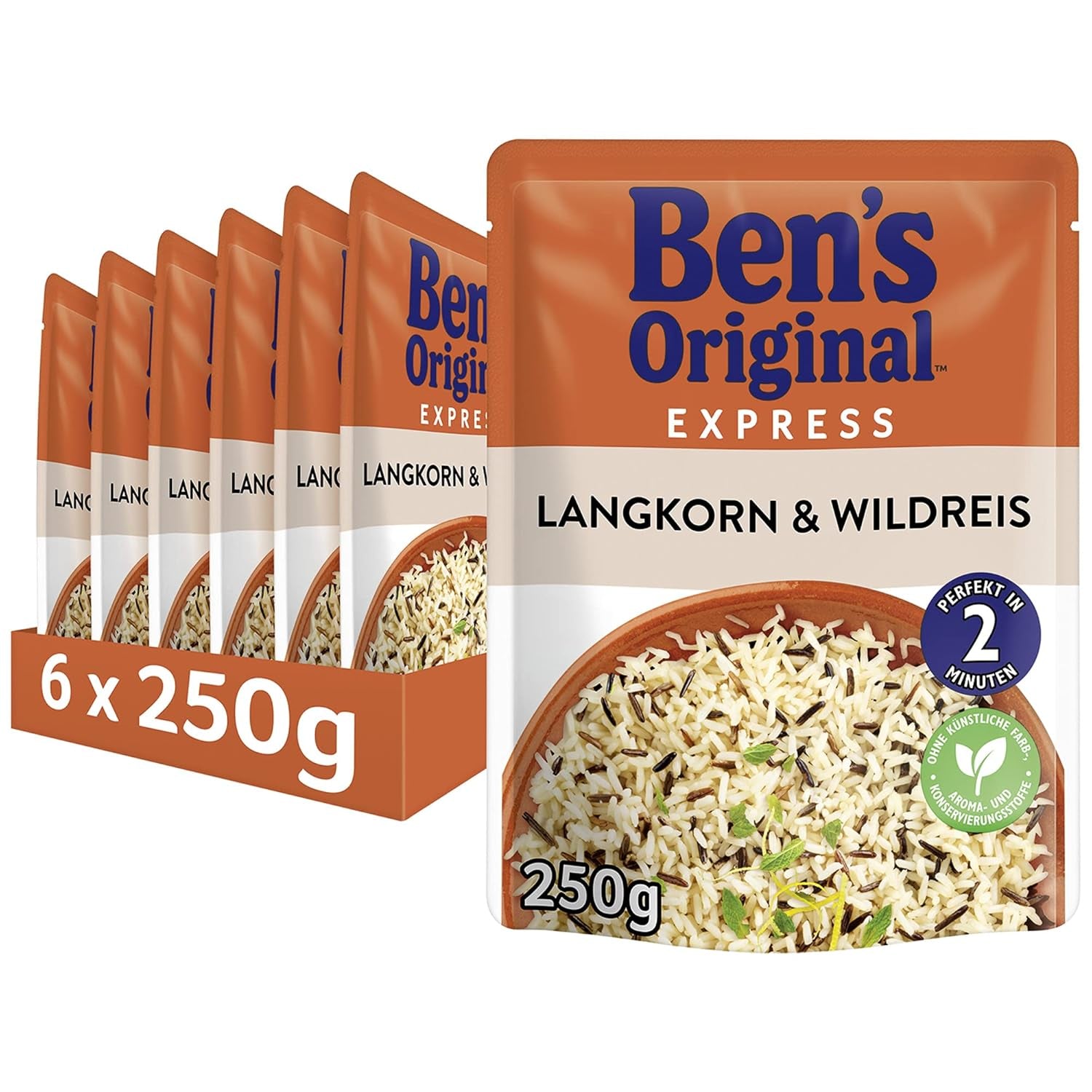 BEN'S ORIGINAL™ Arroz Basmati Express 6 x 220g