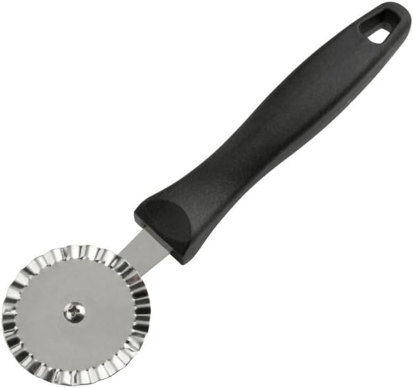 Roată de patiserie FMprofessional 20 cm CHEF (Culoare: Oțel inoxidabil/Negru), Cantitate: 1 bucată