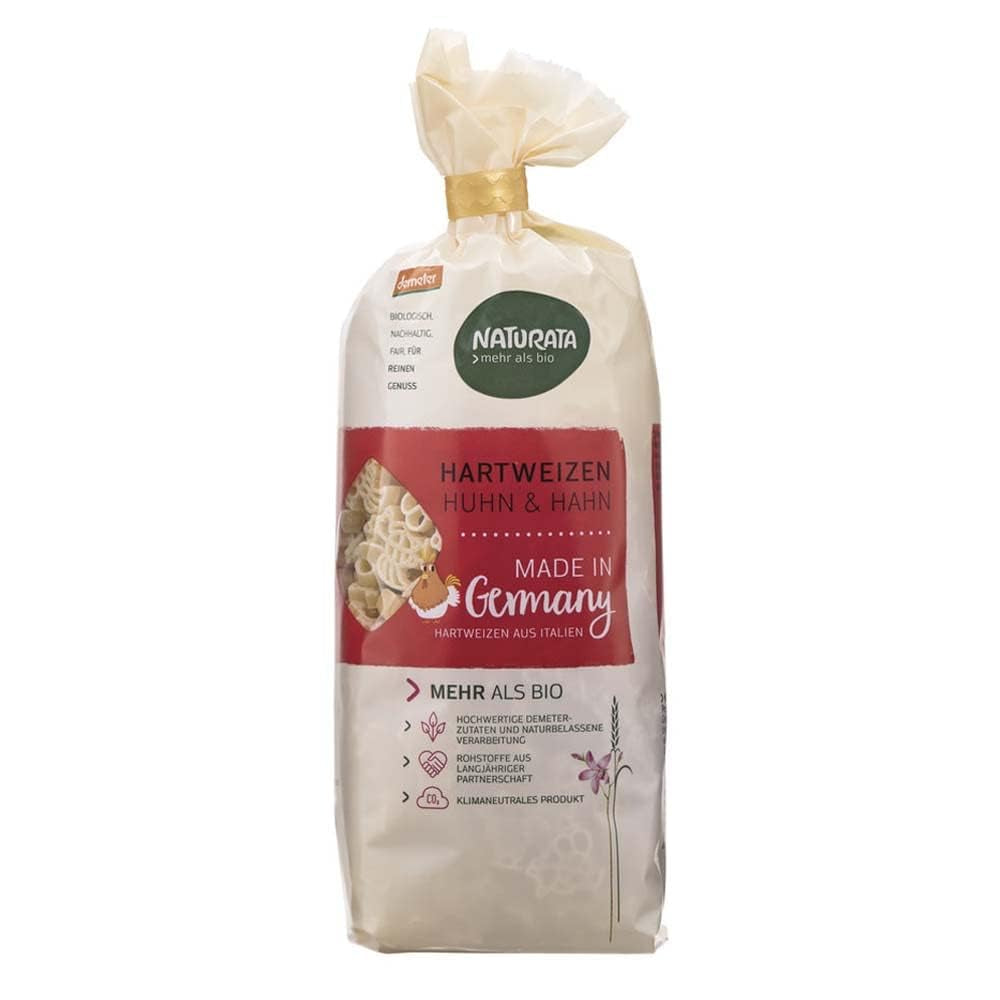 Pasta de trigo duro, pollo y gallo