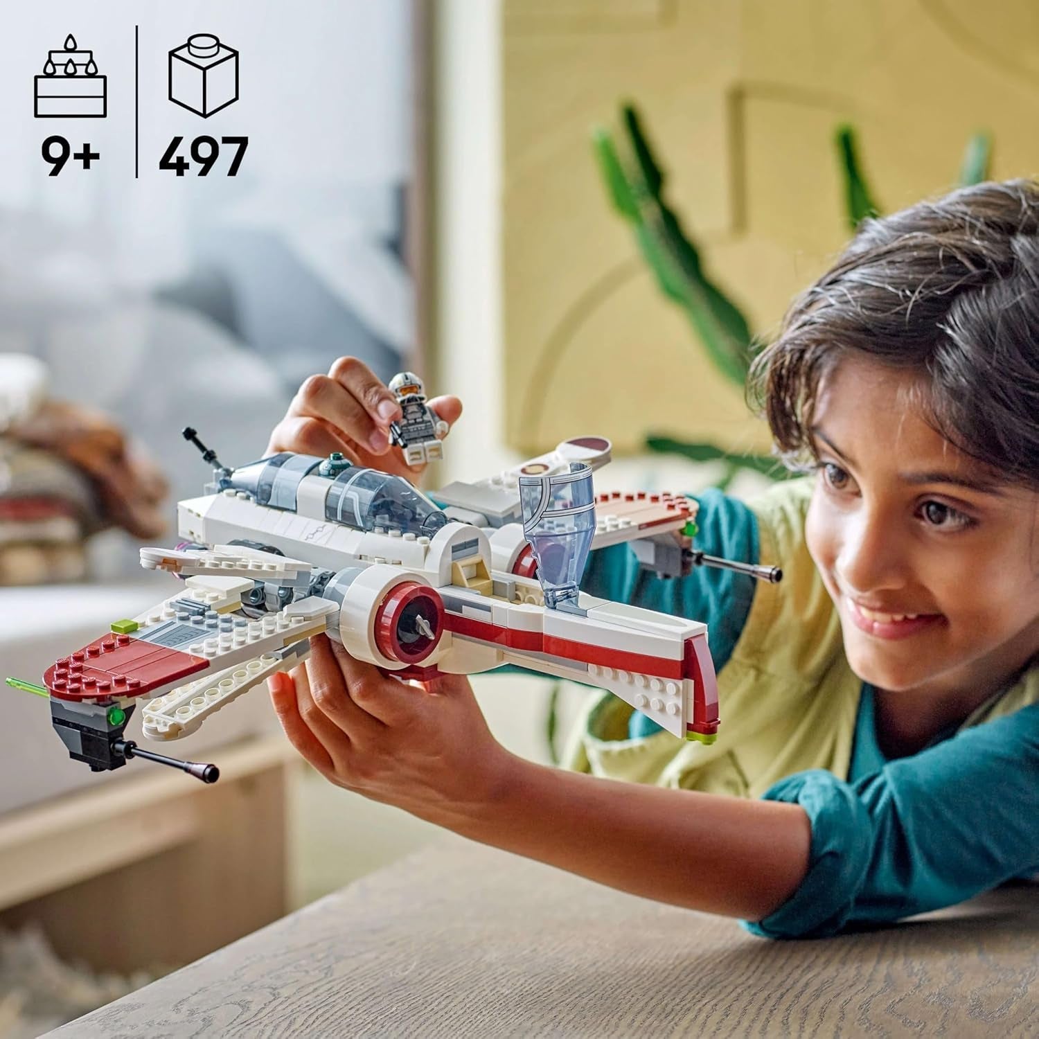 LEGO Star Wars 75402 Caza estelar ARC-170, juguete con 4 minifiguras, incluido el piloto clon y el droide R4-P44, artículo de colección, regalo para fans de La Venganza de los Sith y juegos de construcción para niños y niñas a partir de 9 años Beuche den LEGO-Store