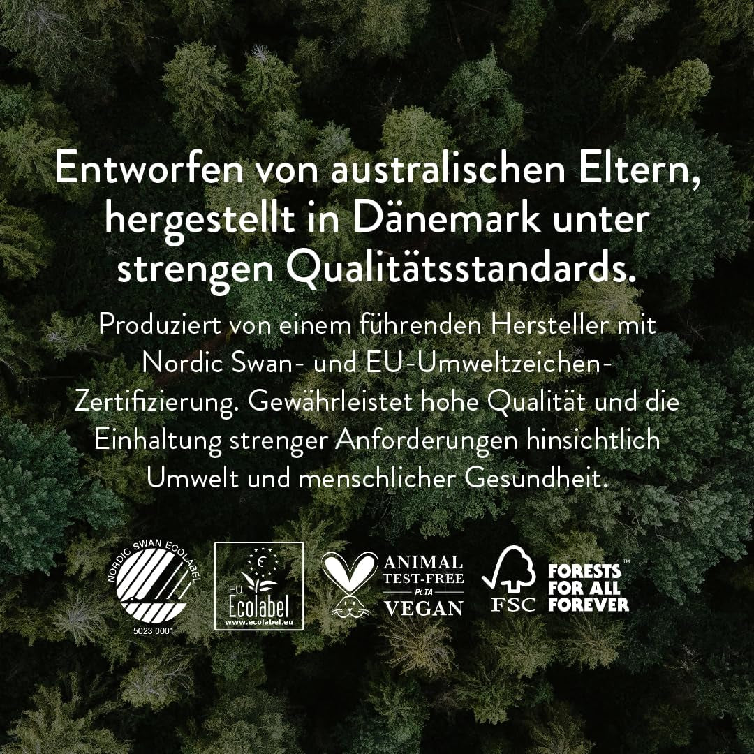 Pañales push-up, talla 4 L (7-12 kg) - 1 bolsa de 25 piezas - Sin sustancias nocivas, ecológicos, ultraplanos, para uso nocturno - Fabricado en Dinamarca