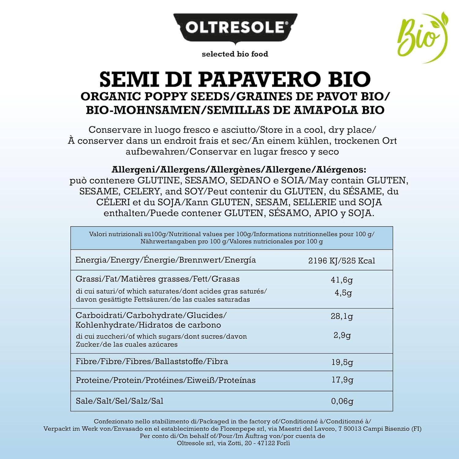 Semillas de Amapola Orgánicas 3kg, Semillas de Amapola Orgánicas Ricas en Nutrientes, Ideales para Cocinar y Comer, Tamaño Conveniente