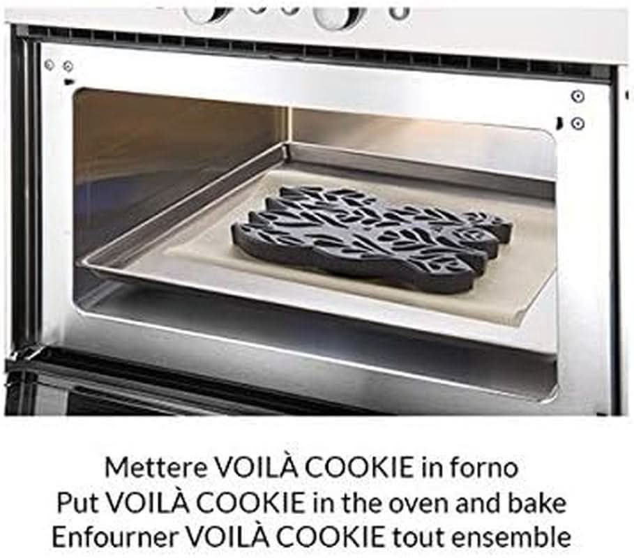 Silikomart, molde para galletas Voila Cookie Leaves, 240mm X 150mm, altura 20mm Cocina Naty Shop