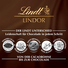 Chocolate Lindt | Cornet de caramelo salado LINDOR | 500g | 38 bolas de chocolate con leche con relleno de caramelo salado | Regalo de chocolate