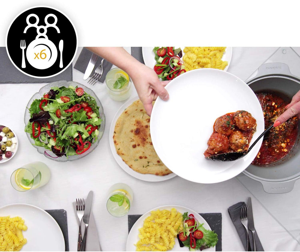 Crock-Pot Olla de Cocción Lenta Digital Saltear Olla de Cocción Lenta con Duraceramic 5 litros, CSC026X Olla de Cocción Lenta Naty Shop