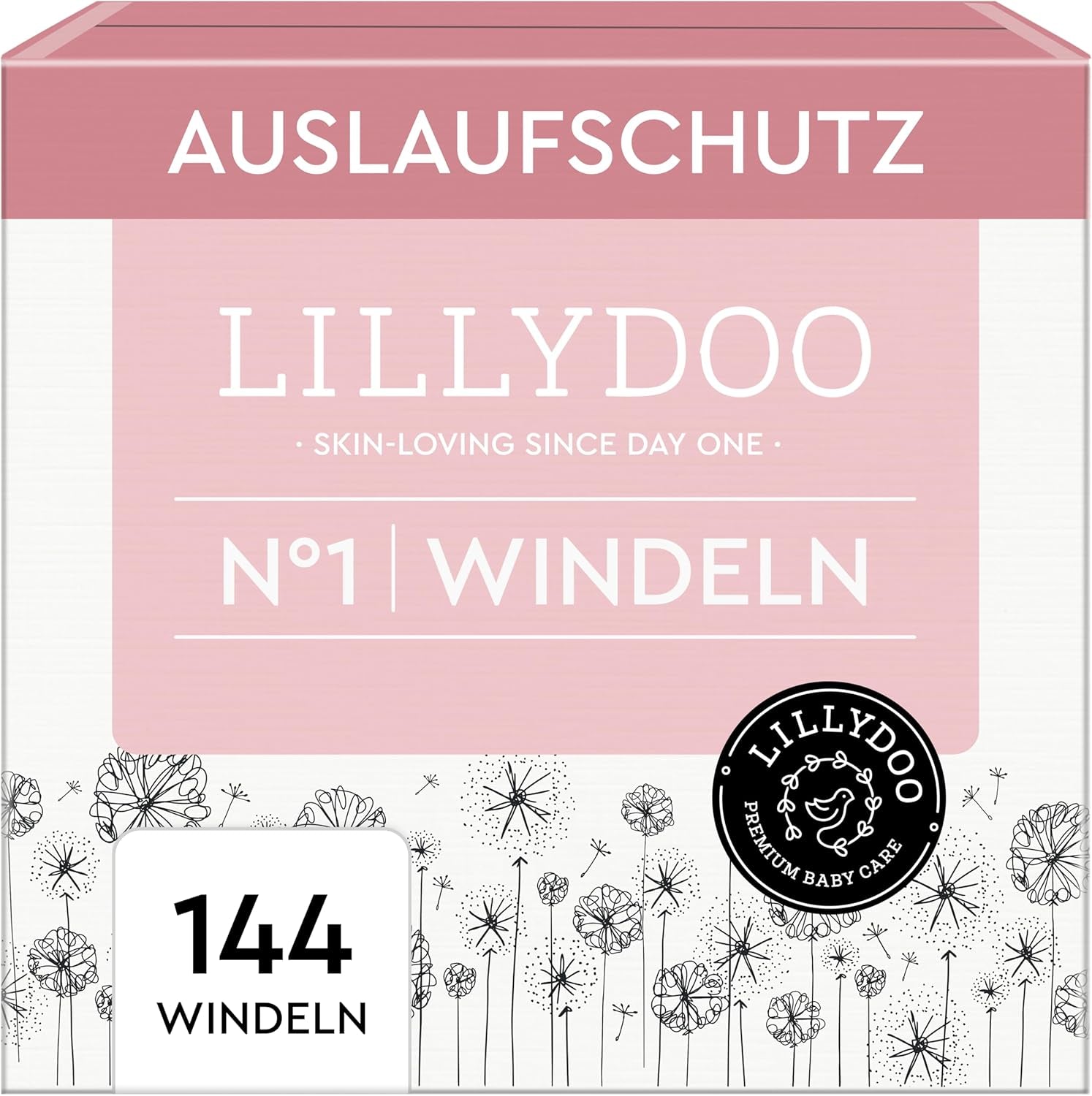 Scutece pentru bebeluși LILLYDOO prietenoase cu pielea - Mărimea 3 (6-10 kg), 29 de bucăți, protecție fiabilă împotriva scurgerilor, moi, fără parfum și fără loțiune pentru pielea sensibilă, testate dermatologic