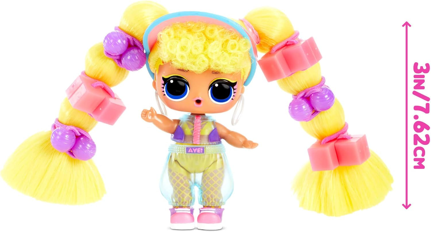 Surpriză L.O.L.! 566977E7C Remix hair flip dolls - Articol de colecție - 15 surprize - Cu capac de păr, accesorii și muzică Papusi Naty Shop
