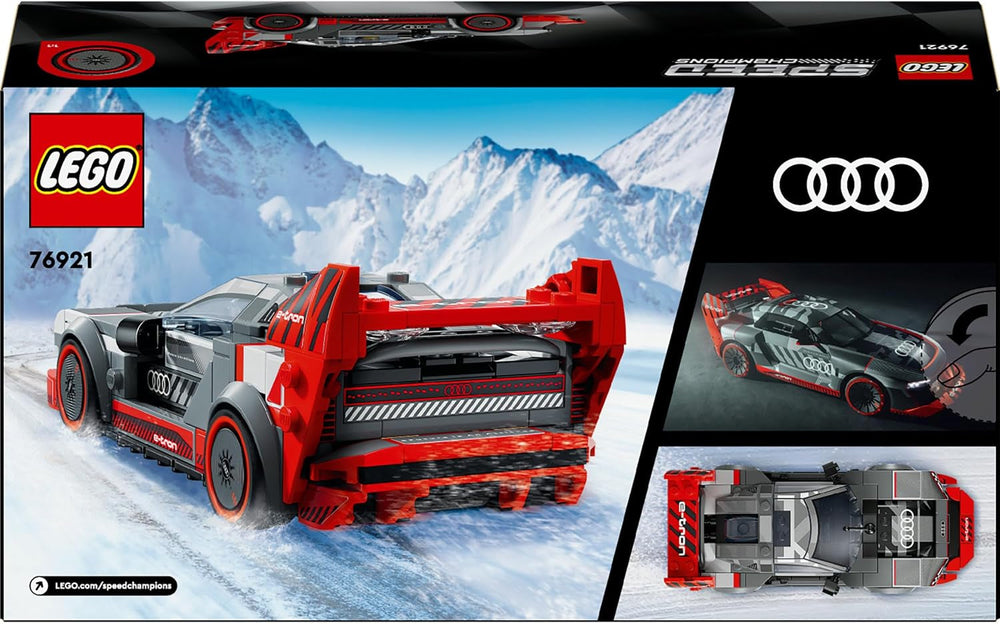 LEGO Speed Champions Juego de coches de carreras Audi S1 E-Tron Quattro con juguetes para construir, jugar y exhibir, modelo de coche para niños, regalo para niños y niñas de 9 años 76921 Juegos de construcción Besuche den LEGO-Store