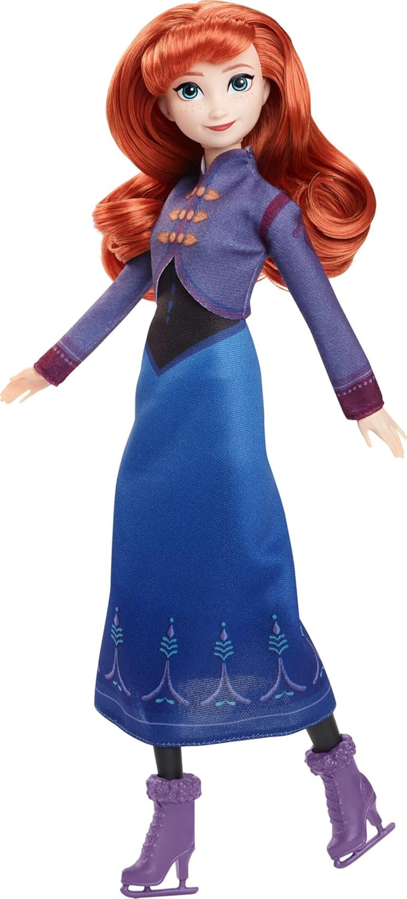 Mattel Disney The Ice Queen Elsa Doll, The Ice Queen Doll, păr blond pieptănat, mobilă, pantofi detașabili, cadouri Disney, jucării de la 3 ani, HLW47 Papusi Naty Shop Anna Eisläuferin look