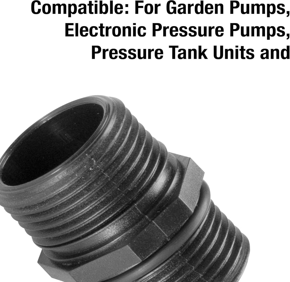 Conector pompă Gardena 33,3 mm: Adaptor pentru conectarea pompelor la sistemul de conectare a furtunului de apă Gardena (1745-20)