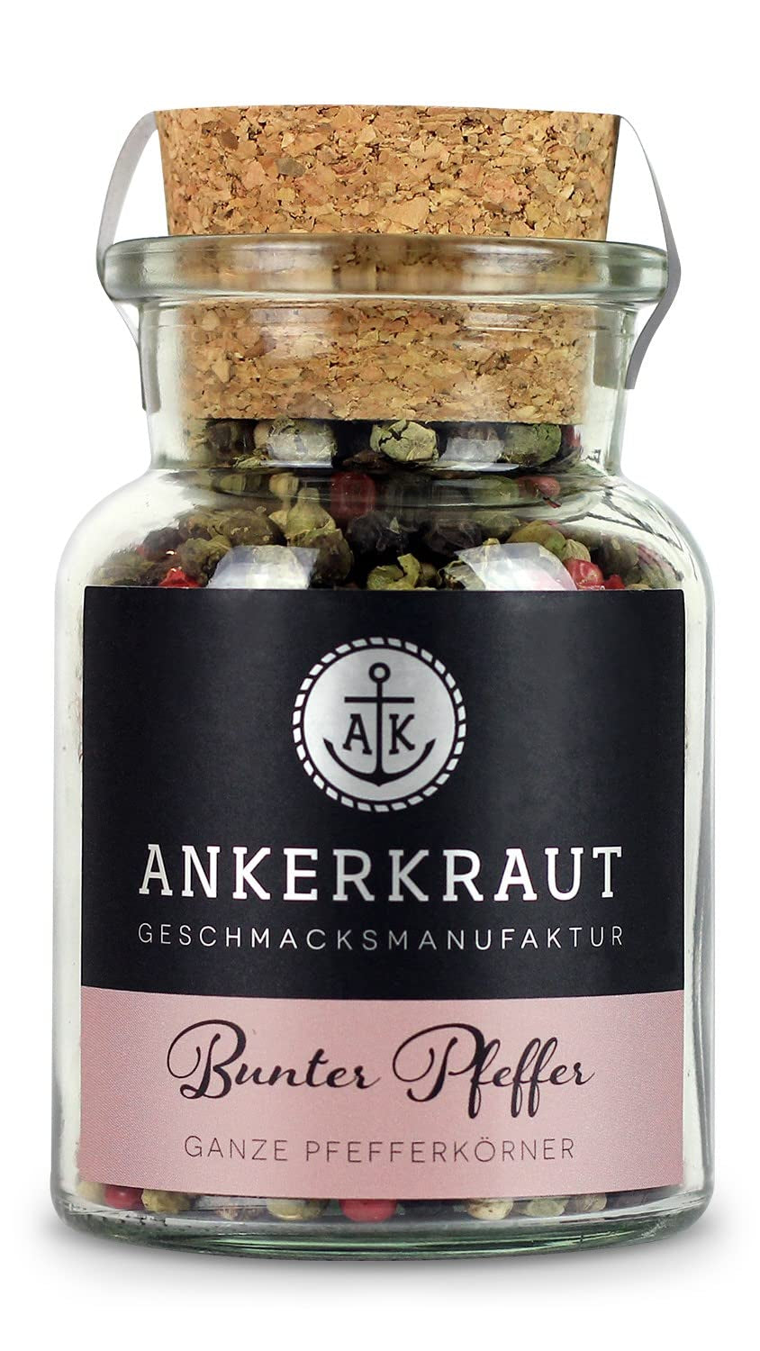 Ankerkraut Bunter Pfeffer, ganze Pfefferkörner für die Pfeffermühle, 150 g en la bolsa