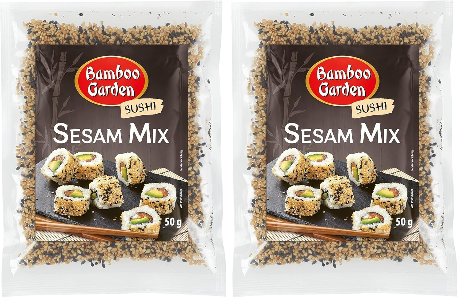 Bamboo Garden - Mezcla de Sésamo para Sushi, Ideal para la preparación de Sushi de todo tipo, también delicioso como Topping para varios platos, en Muesli o Gachas, 1 x 50 g