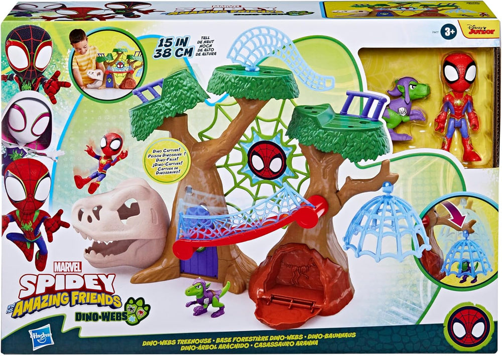 Marvel Spidey y sus súper amigos Dino Treehouse Superhero Playset Figuras de acción Naty Shop