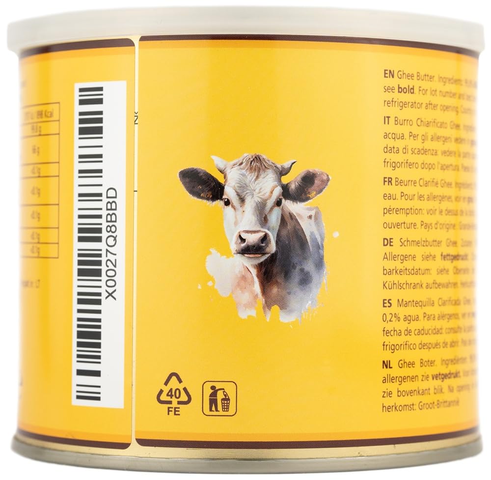 Grocer Planet Natural Ghee - Ghee clarificado 500 g para cocina cetogénica