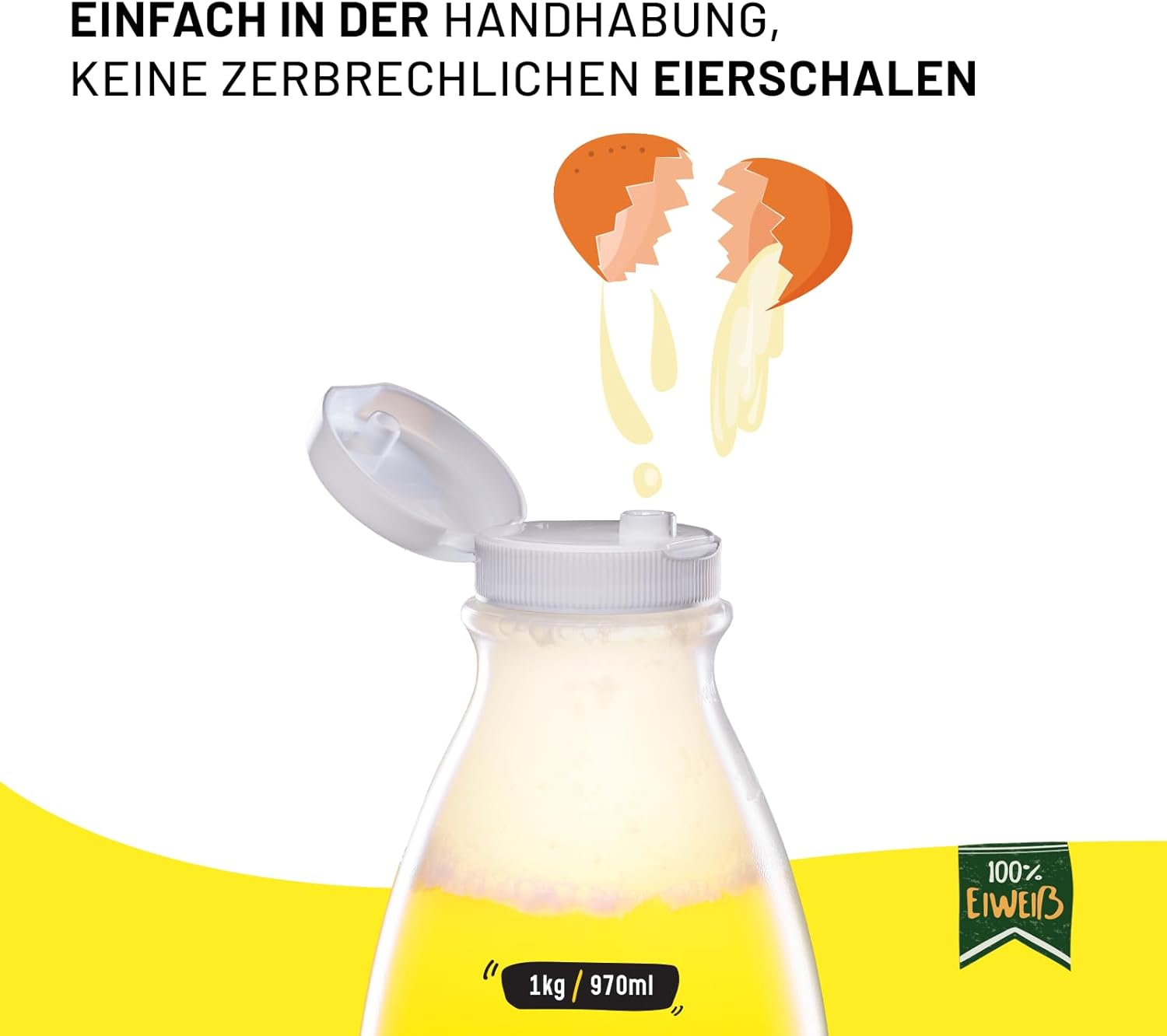 Clara de Huevo Líquida Marca - 6x1kg Proteínas 100% Naturales