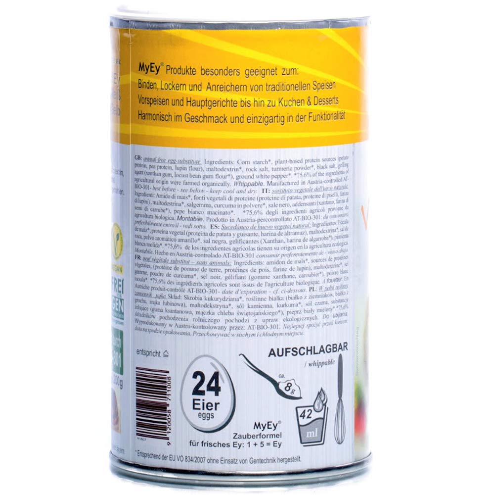 MyEy VollEy Ei Ersatz 200g - Polvo vegano para cocinar y hornear