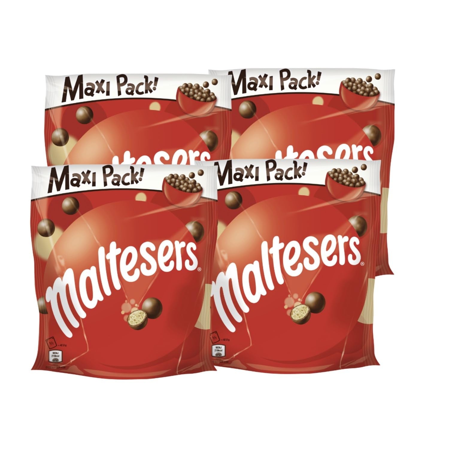 Maltesers, bolas de chocolate con un centro crujiente y ligero, aireado, snack de chocolate, 1 paquete (1 x 300 g)