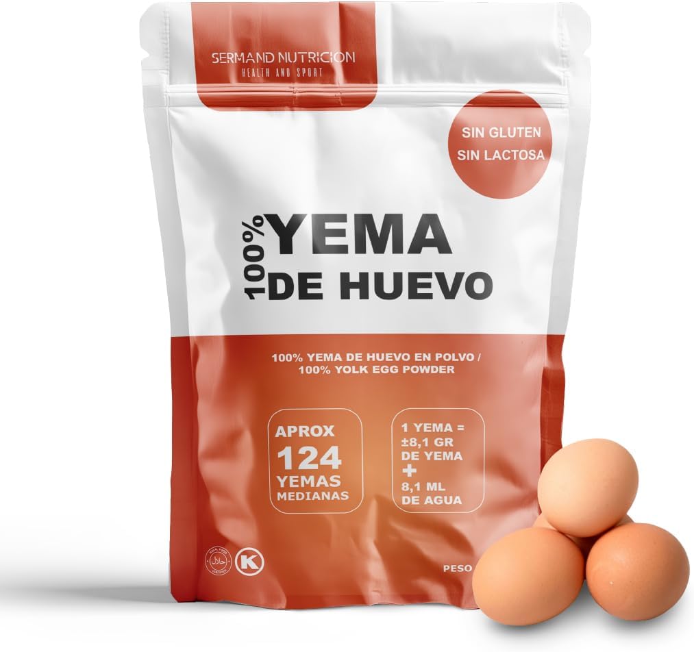 Serman Nutricion Yema de Huevo en Polvo Bio - Sin Gluten Sin Lactosa