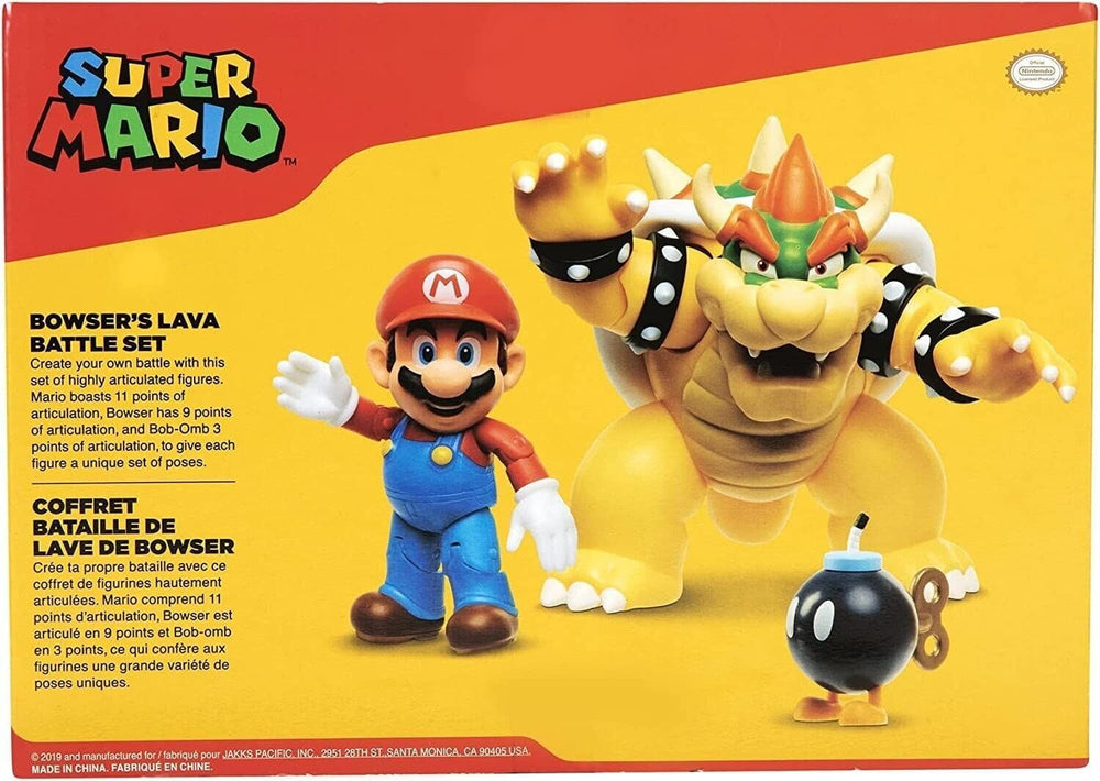 Nintendo Super Mario Bowser 18Cm Vs. Set de figuras de Mario (Oleada 1) Figuras de acción Naty Shop
