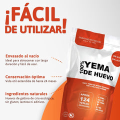 Serman Nutricion Yema de Huevo en Polvo Bio - Sin Gluten Sin Lactosa