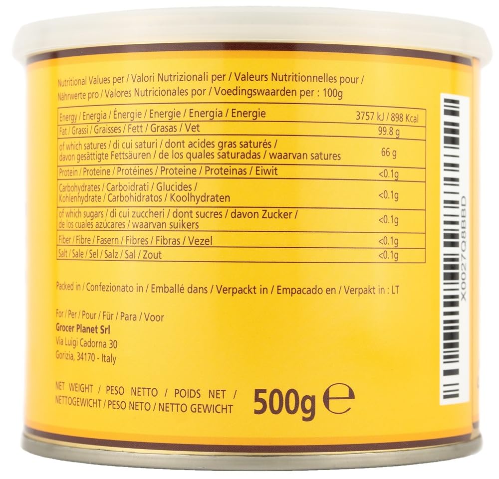 Grocer Planet Natural Ghee - Ghee clarificado 500 g para cocina cetogénica