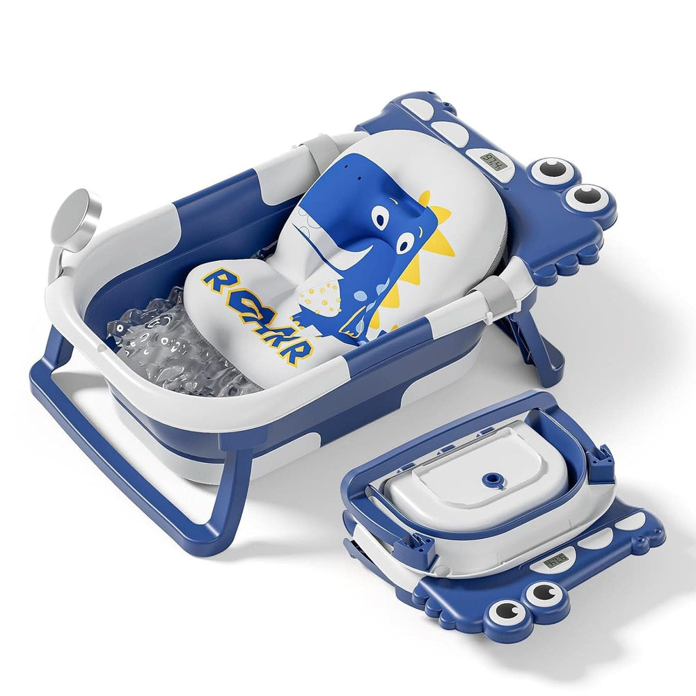Bañera plegable para bebés con almohada de baño y termómetro integrado Madre e Hijo Naty Shop