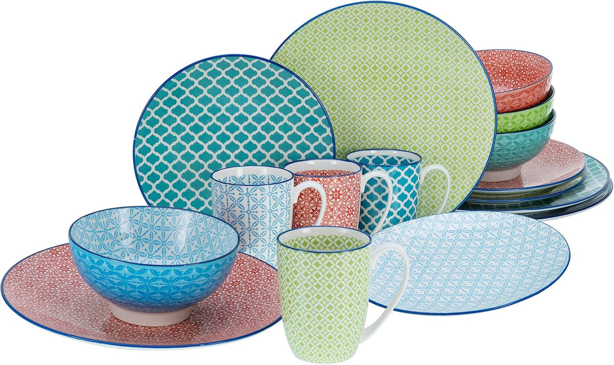 Creatable, 17362, Serie Mediterran, set veselă 16 piese, serviciu combinat din ceramică Seturi vesela masa Naty Shop Default Title