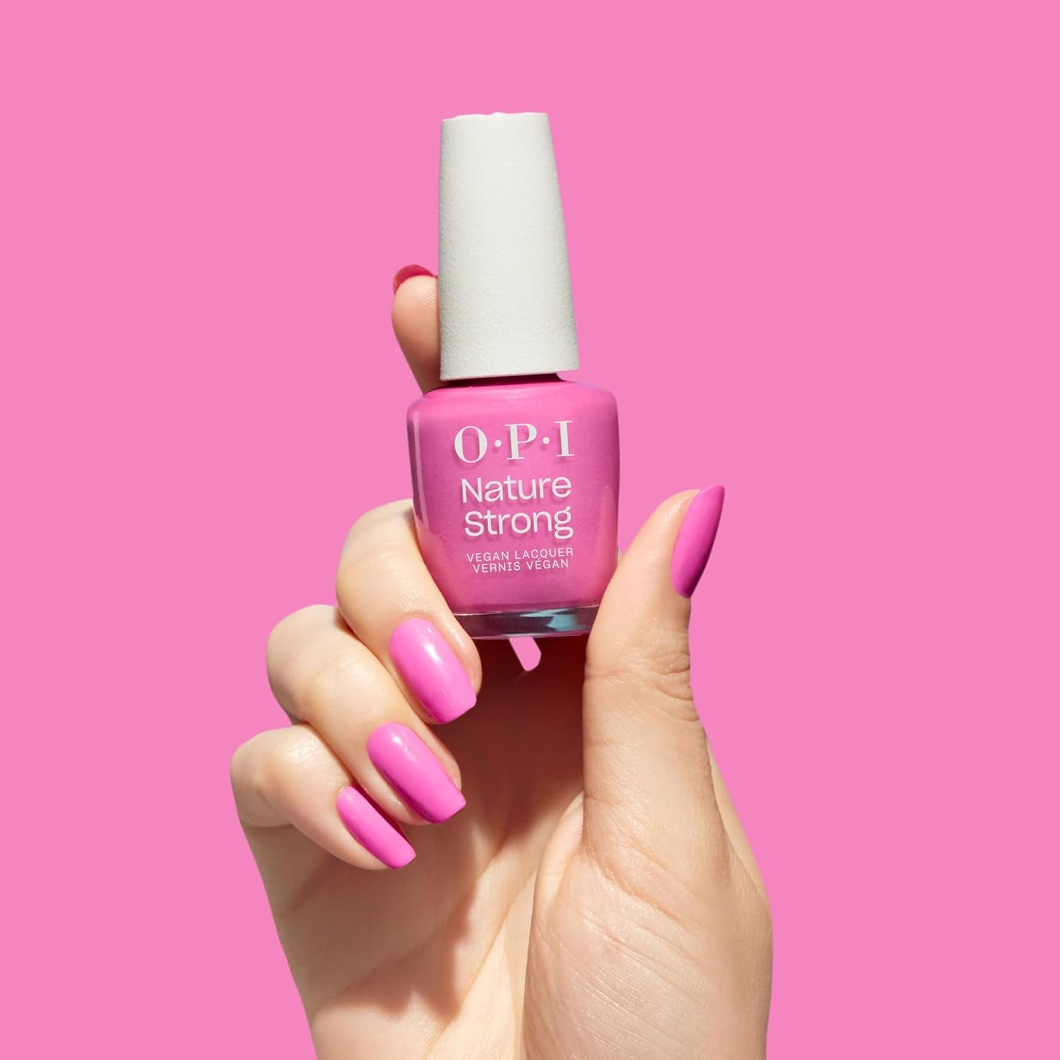 OPI Nature Strong Pink and Nude Shades - esmalte de uñas de larga duración con una fórmula vegana innovadora que contiene ingredientes naturales - para uñas brillantes