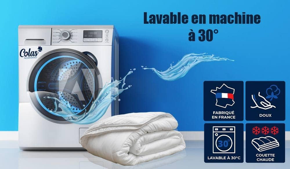 Edredón 140 X 200 Cm | Algodón orgánico y lana merino | Lavable a máquina a 30 °C Edredones y edredones Naty Shop