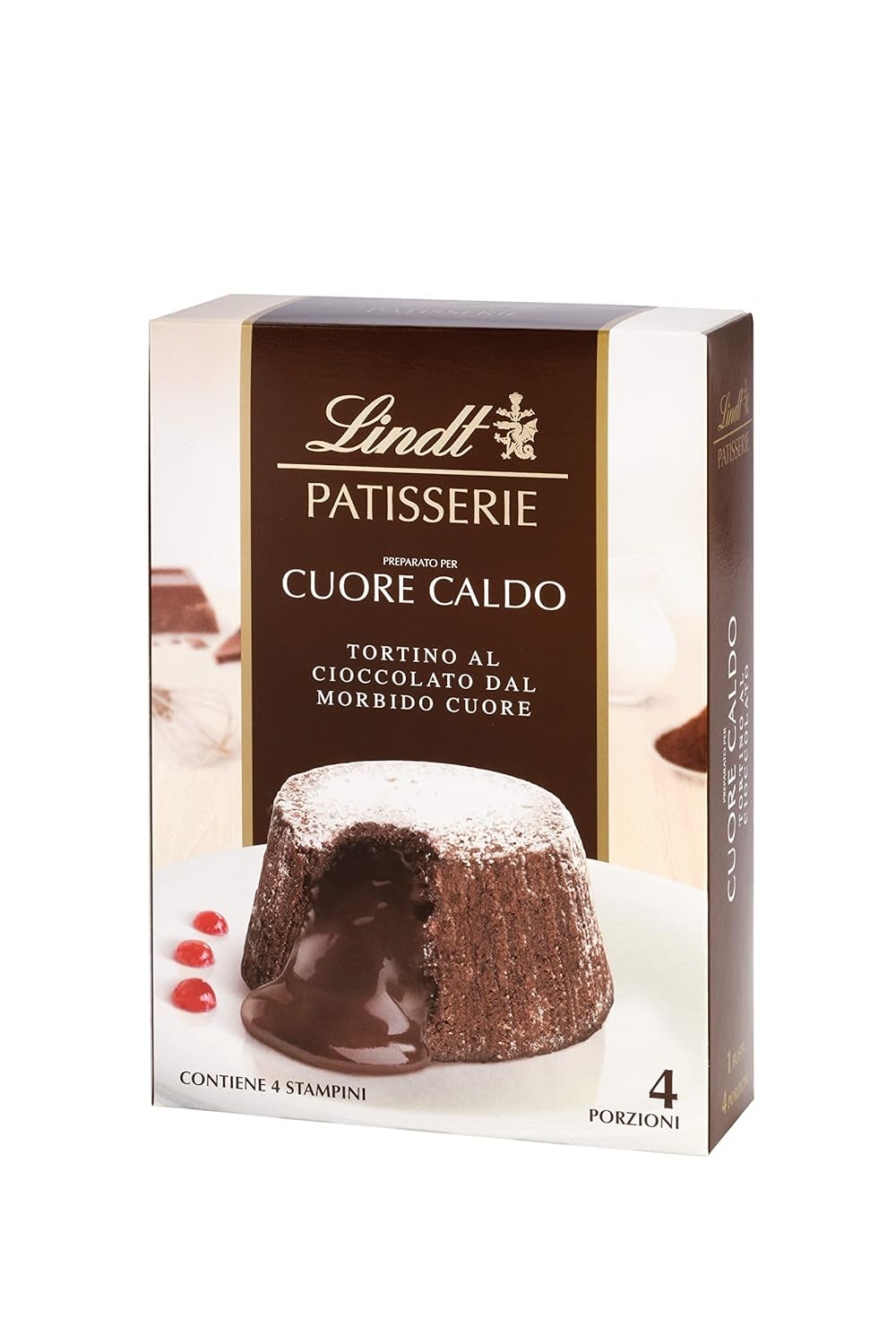 Lindt & Sprüngli Feines Backen Kuchenmischung, Backmischung, 8 Porciones, Sin Lactosefrei, 400 G Mezcla para hornear y cocinar Naty Shop Lava Cake