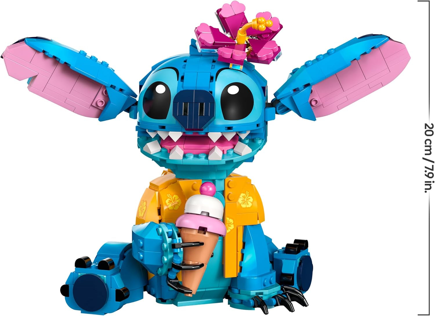 Lego | Disney Stitch Spielzeug - Figur zum Spielen und Sammeln mit Einer Eistüte und Einer decorativoen Blume - Geschenk für Mädchen, Jungen und Lilo & Stitch Filmfans ab 9 Jahren - 43249