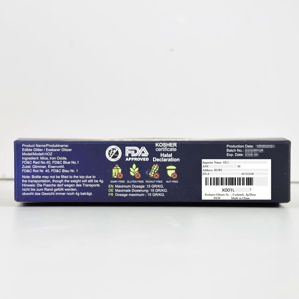 Purpurina comestible para bebidas, 4 gramos Glitter Naty Shop