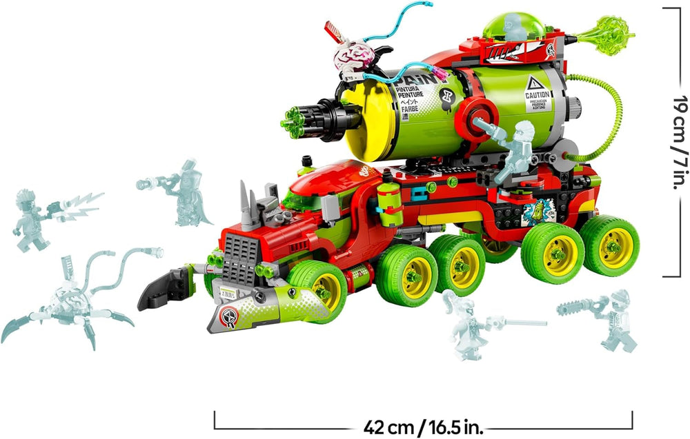 LEGO DREAMZzz Mateos Sprühdosen-Truck - Spielzeug mit 2 Baumodi, modularen Boostern und 5 Minifiguren, darunter Cooper und Mr. Oz - Geburtstagsgeschenk für Mädchen und Jungen ab 9 Jahren - 71499