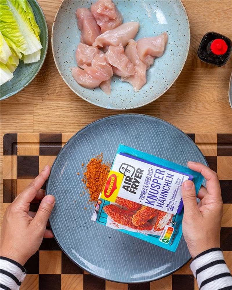 MAGGI Airfryer Knusper Hähnchen - Paprika und Knoblauch, paquete 1 (1 x 39 g)