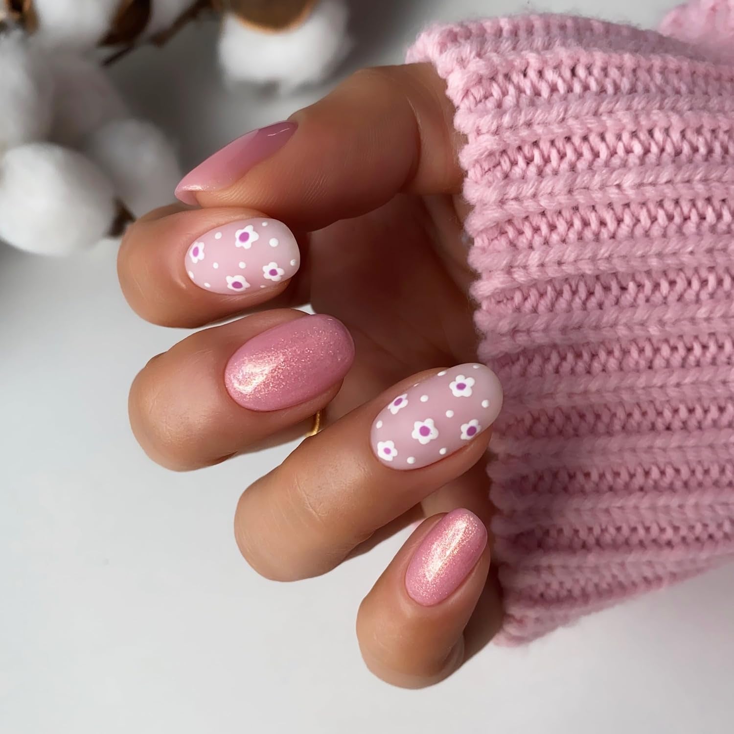 Oja UV Semilac Hybrid 376 Shimmer Piedra Rosa Diamante 7ml