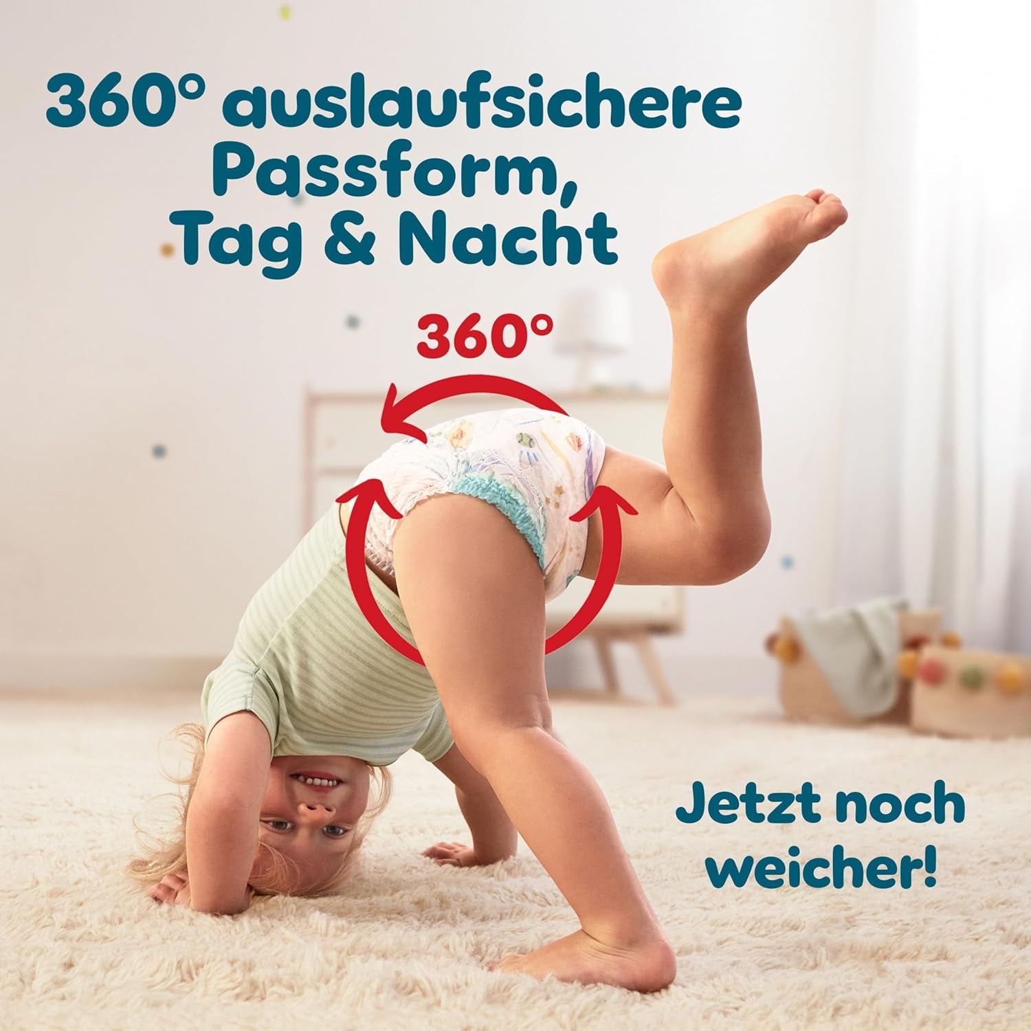 Pampers Baby-Dry Pants Tamaño 5, 160 unidades, 11 kg-17 kg, auslaufsichere 360° apto para día y noche