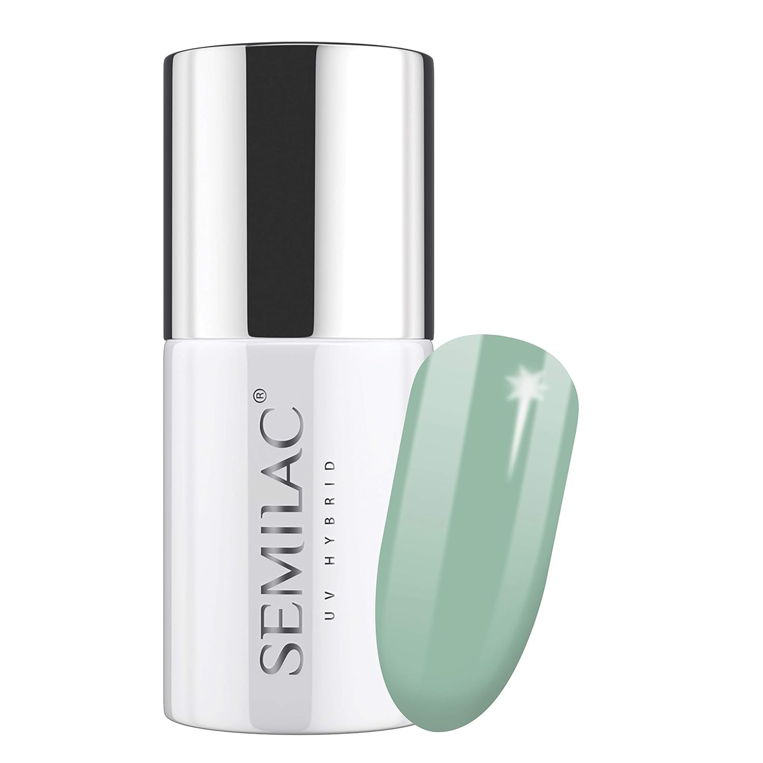 Semilac UV Nagellack Hybrid 404 Muffin de Frijoles Negros 7ml Kollektion Sabores de Otoño