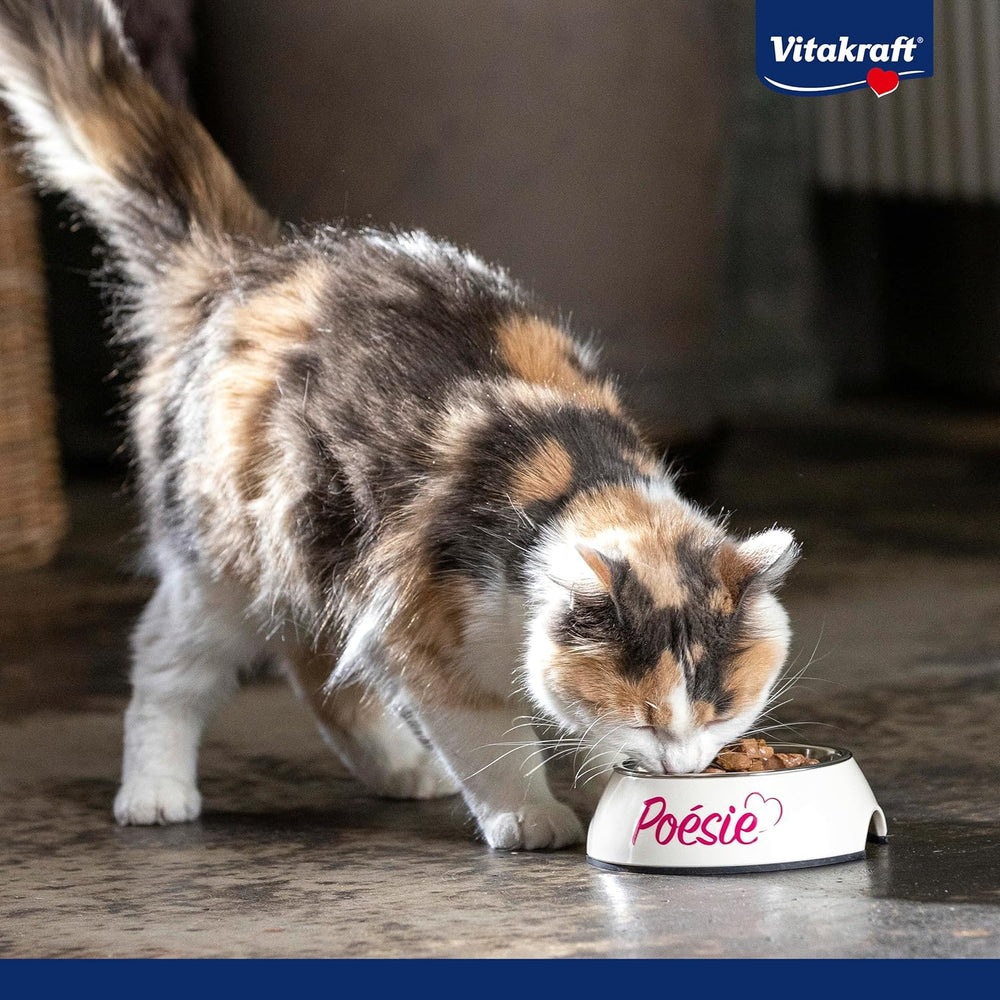 Vitakraft Poésie Délice, Nassfutter Katze, Katzennassfutter in Sauce, mit Huhn, Vorratspackung, ohne Zusatz von Zucker und Getreide (23x 85g)