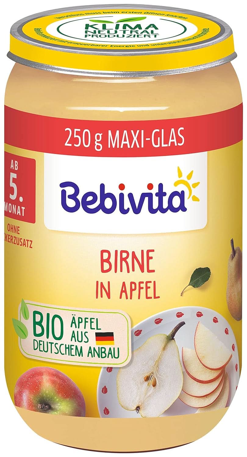 Verduras Delicadas All Around, paquete de 6 (6 X 190 gramos) Madre e Hijo Naty Shop 250 gramos Pera - manzana