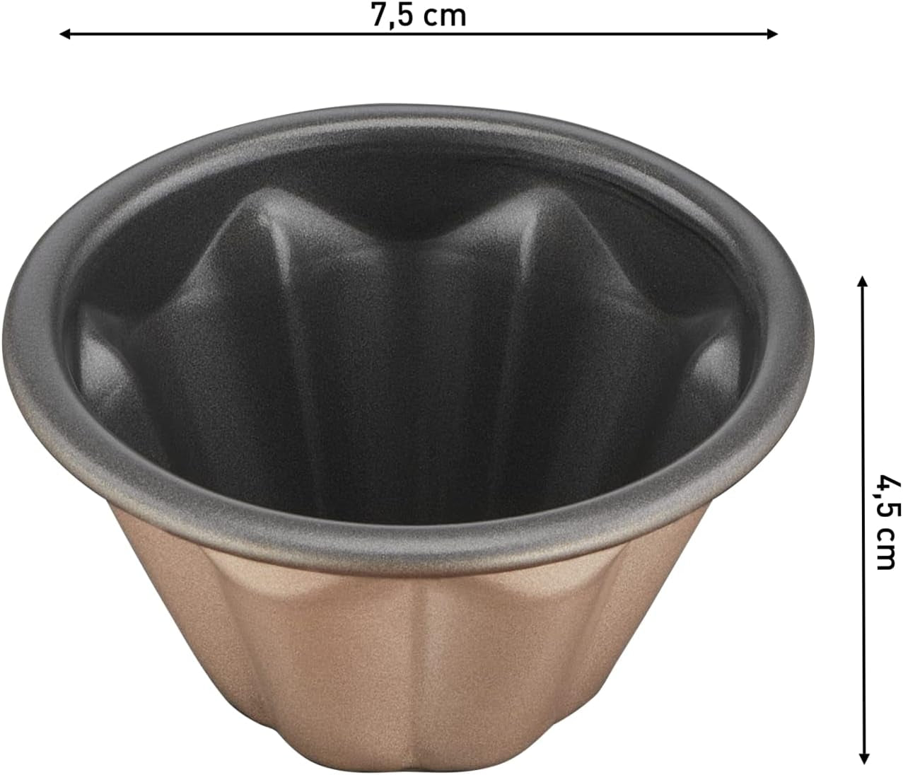 Tefal Creabake J3089304 3 Stück Brioche-Backform Antihaft-Beschichtung, Leicht Entnehmbar, Stapelbar, Einfache Austellung, Backform Moldes y bandejas para hornear Naty Shop