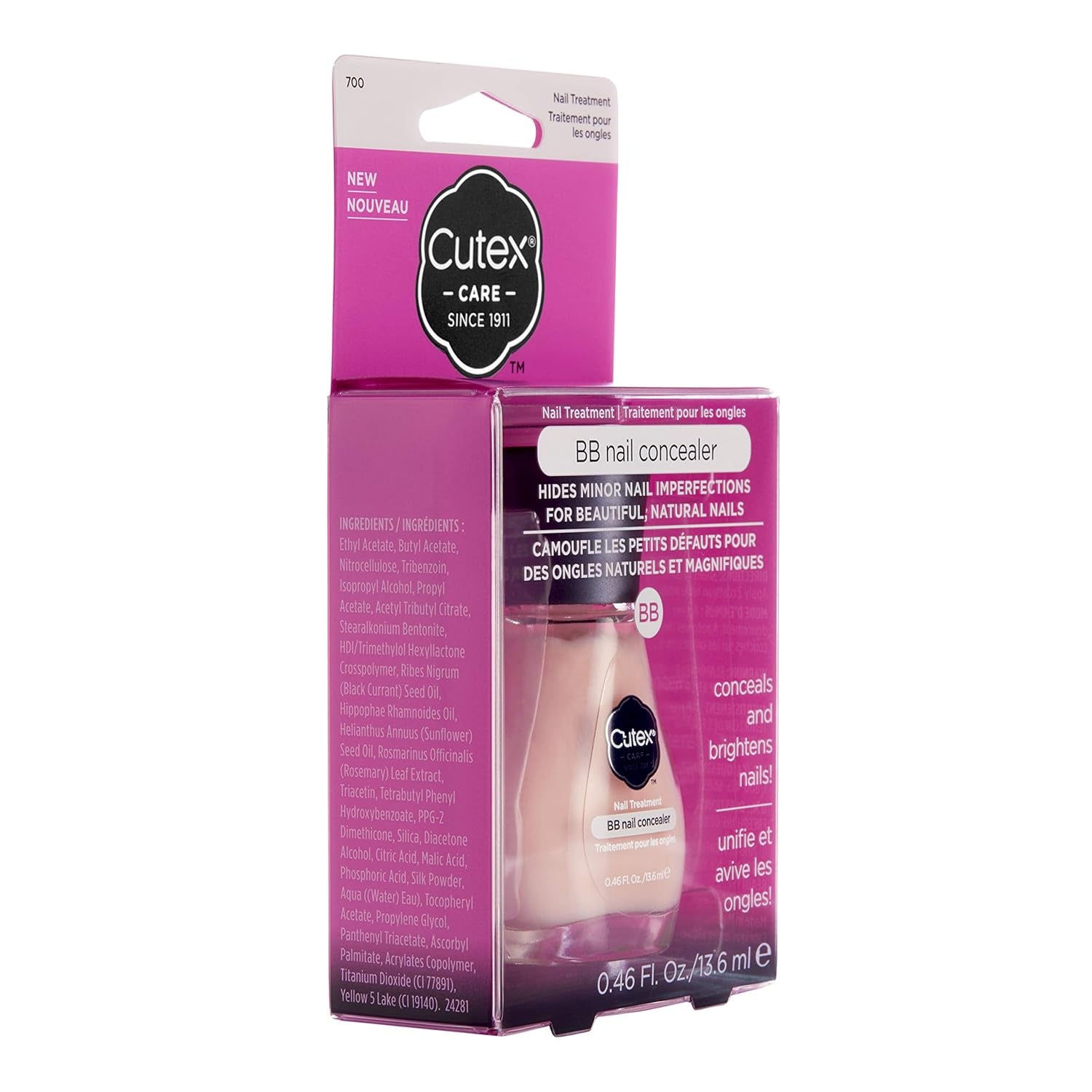 BB Nail Corrector e iluminador Aceite de semilla de grosella negra y polvo de seda 13,6 ml