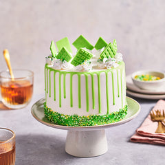 Funcakes Choco Drip Spring Green (Verde): Köstlicher Gesmack, Einfach Zu Verbenen, Perfekt Für Tropfkuchen, Drip Gesmack Nach Schokolade. Wiederverschließbare Packung 180 G. Mezcla para hornear y cocinar Naty Shop