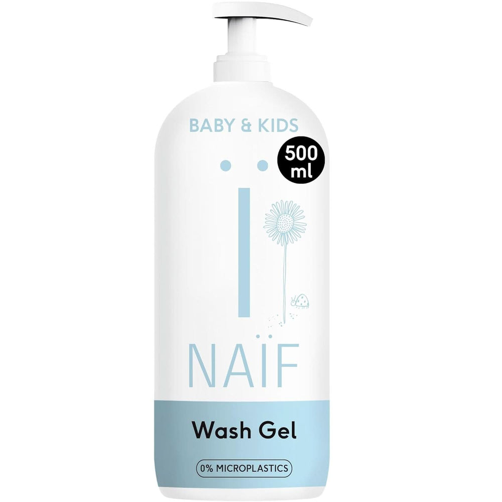 Naïf Gel de lavado nutritivo - Para bebés y niños - Ingredientes naturales - 100% vegano - 200 ml Madre e Hijo Naty Shop