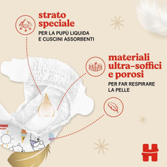 Pañales Huggies Extra Care, talla 4 (8-16 kg), paquete de 66 pañales Madre e Niño Naty Shop