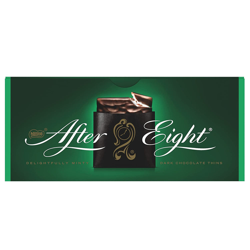 NESTLÉ AFTER EIGHT Cuadritos finos de chocolate amargo con relleno de crema de menta para conocedores Paquete de 5 (1 x 200 g)