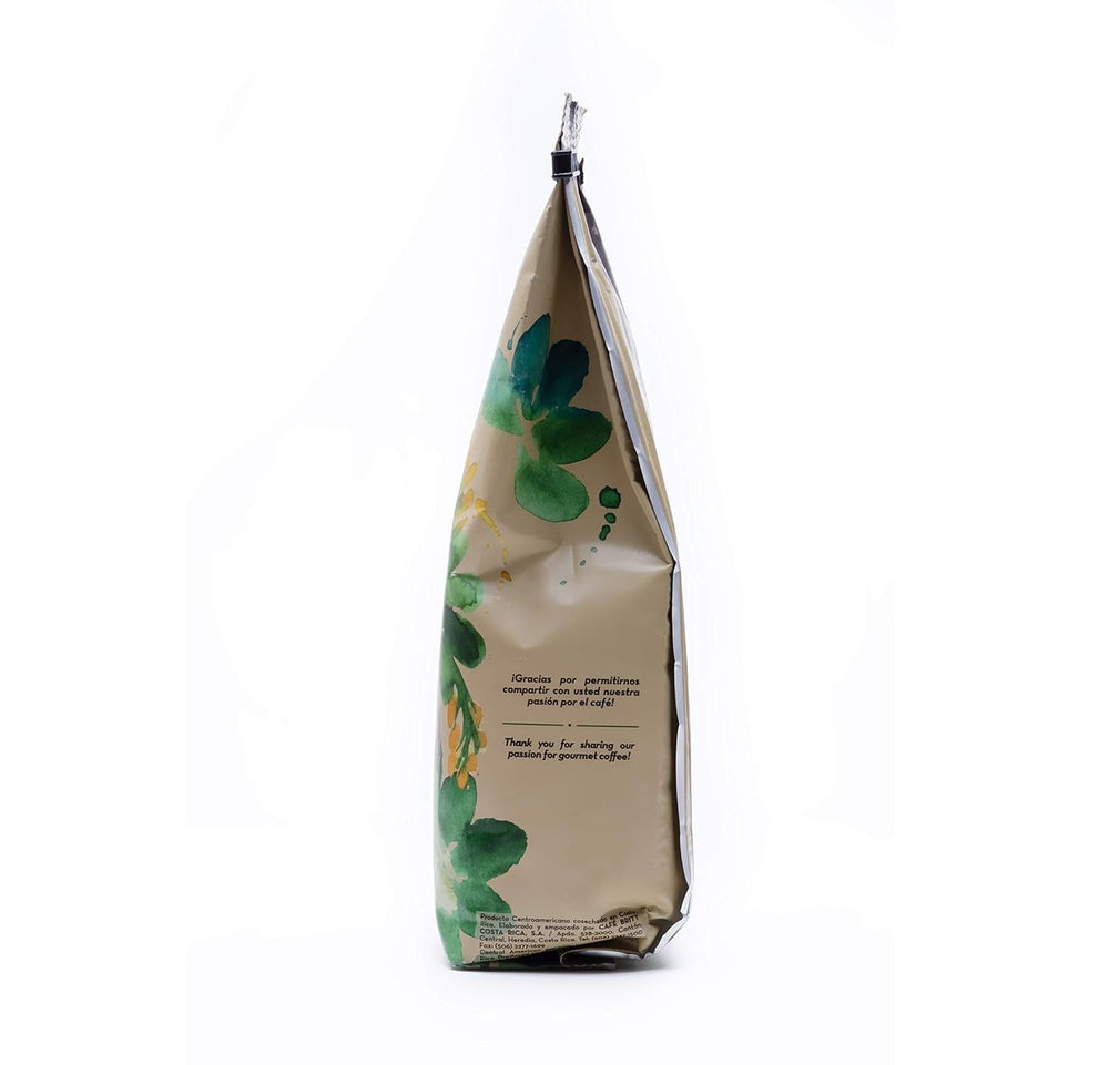Café Britt® - Amestec Costa Rican Habitat Sloth Blend (340 g.) (Pachet de 1) Cafea Arabica în boabe întregi, Kosher, fără gluten, gourmet și prăjire medie închisă