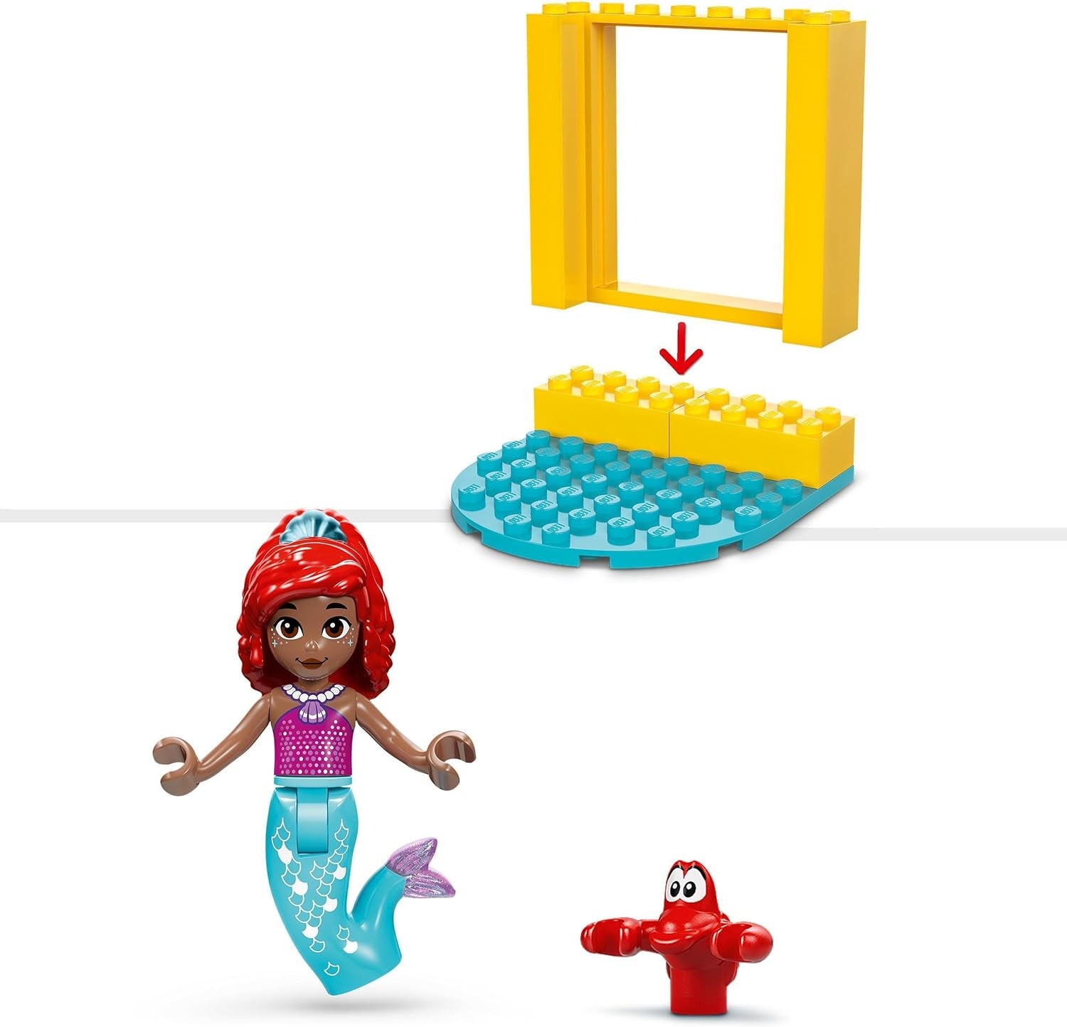 LEGO Ç€ Escenario musical de la Princesa Disney Arielle, juguete de construcción para niños con 2 figuras, idea de regalo para niñas y niños a partir de 4 años y fanáticos de las series de televisión, juguete para niños 43235 Juegos de construcción Beuche den LEGO-Store